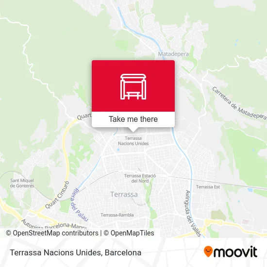 Terrassa Nacions Unides map