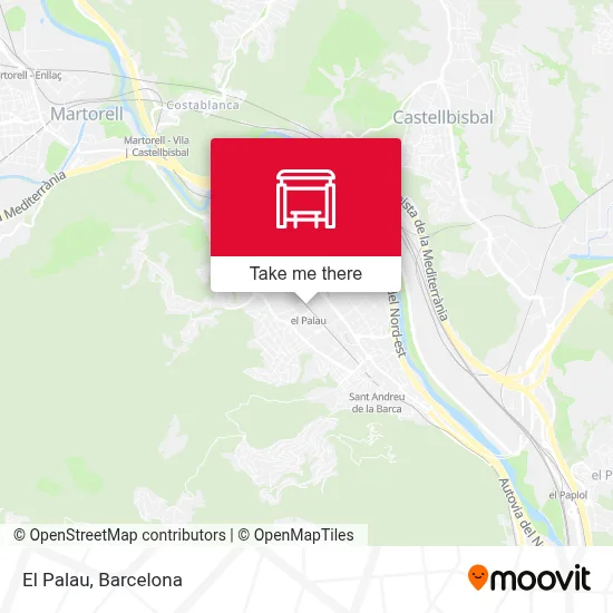 El Palau map