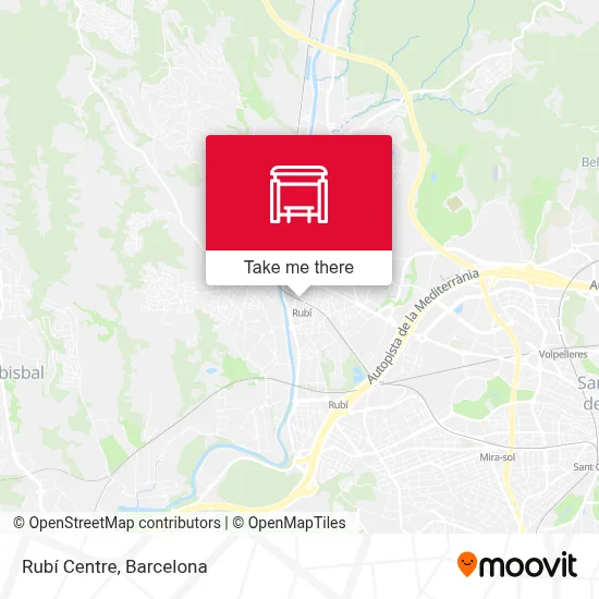 Rubí Centre map