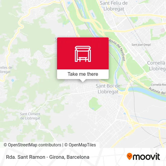 mapa Rda. Sant Ramon - Girona