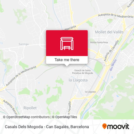 Casals Dels Mogoda - Can Sagalés map