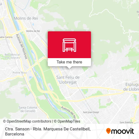Ctra. Sanson - Rbla. Marquesa De Castellbell map