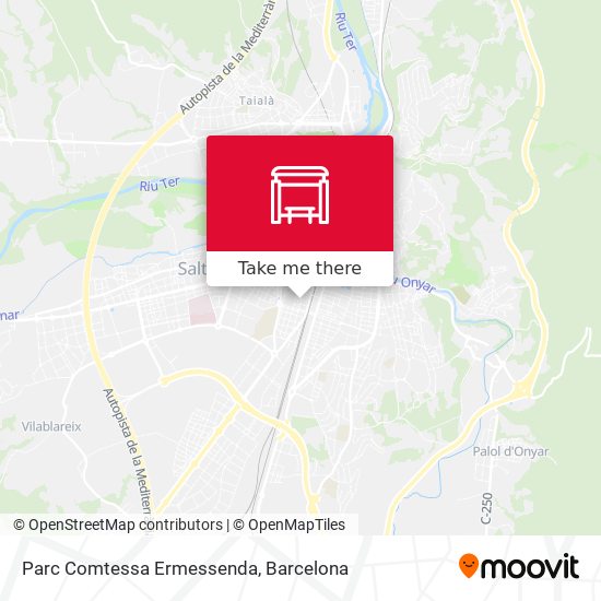 Parc Comtessa Ermessenda map