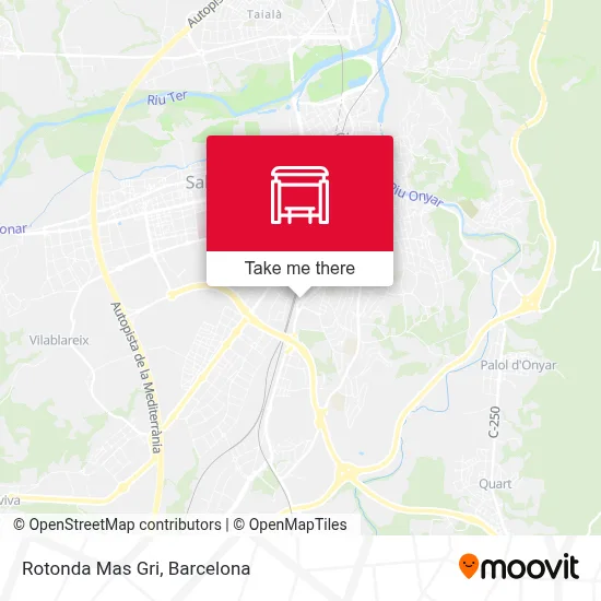 Rotonda Mas Gri map