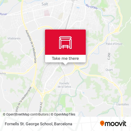 Fornells  St. George School map