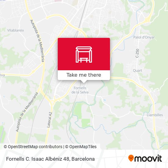 Fornells  C. Isaac Albéniz   48 map