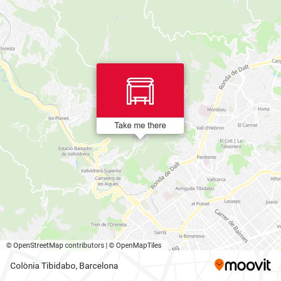 Colònia Tibidabo map