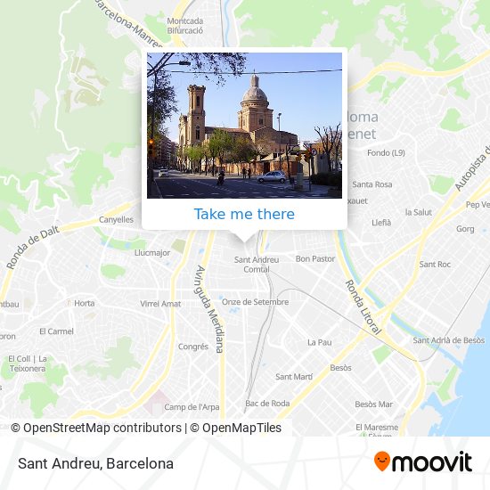 Sant Andreu map
