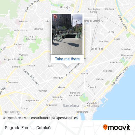 Sagrada Família map