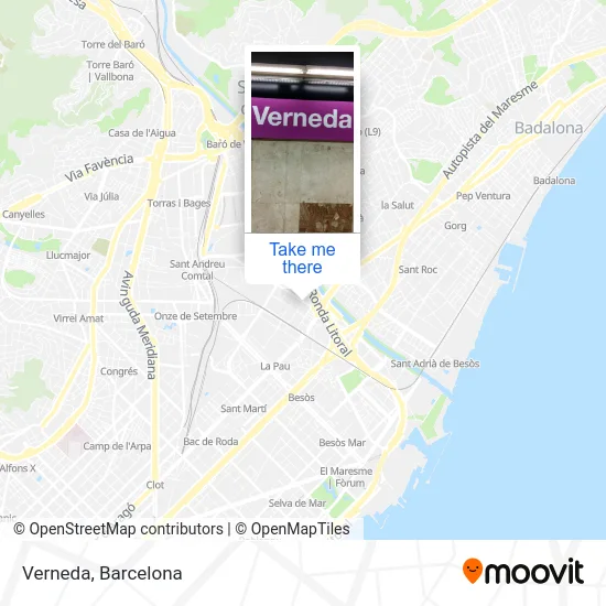 Verneda map