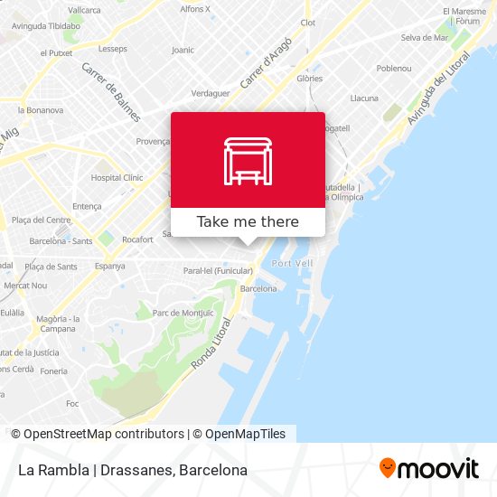La Rambla | Drassanes map