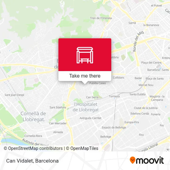 mapa Can Vidalet