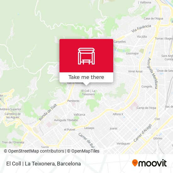 mapa El Coll | La Teixonera
