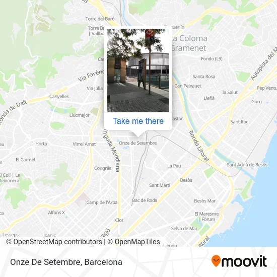 Onze De Setembre map