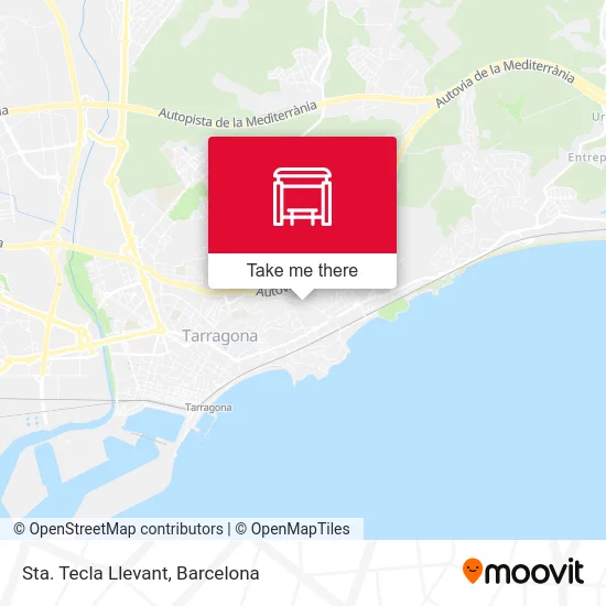 Sta. Tecla Llevant map