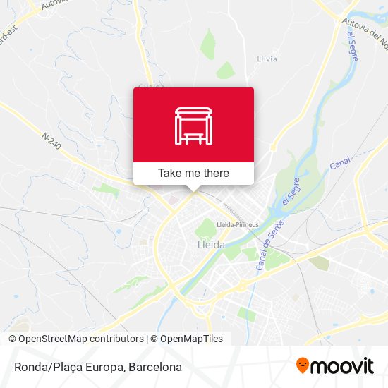 Ronda/Plaça Europa map