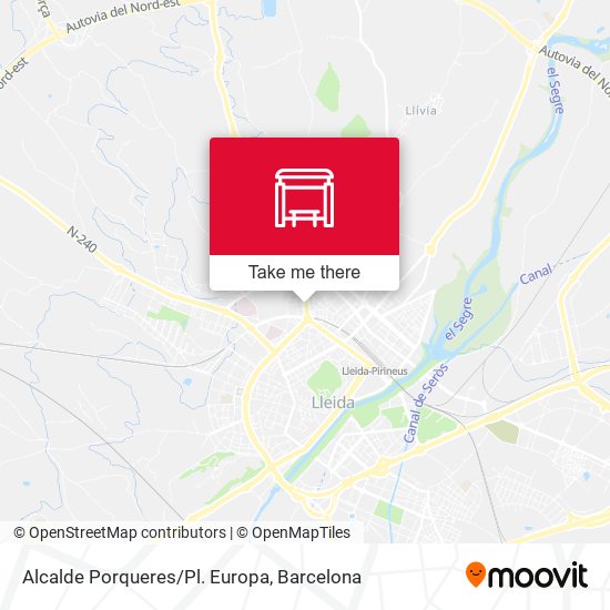 Alcalde Porqueres/Pl. Europa map