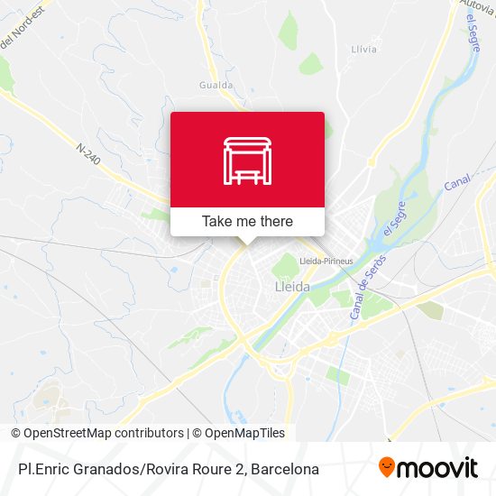 Pl.Enric Granados / Rovira Roure 2 map