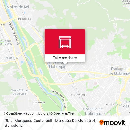 Rbla. Marquesa Castellbell - Marquès De Monistrol map