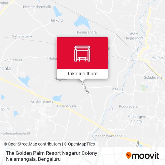 The Golden Palm Resort Nagarur Colony Nelamangala map