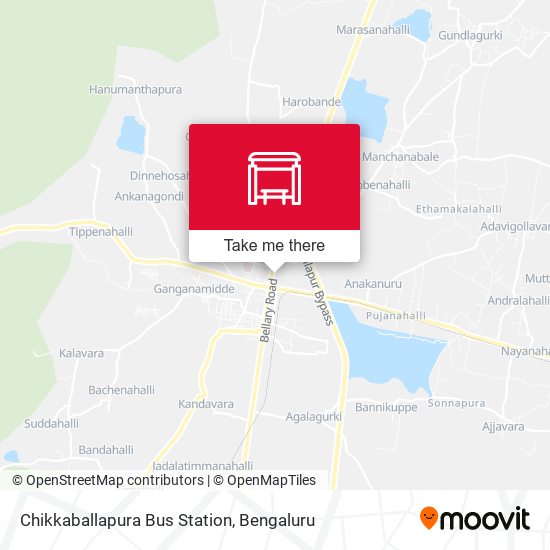 Chikkaballapura Bus Station map