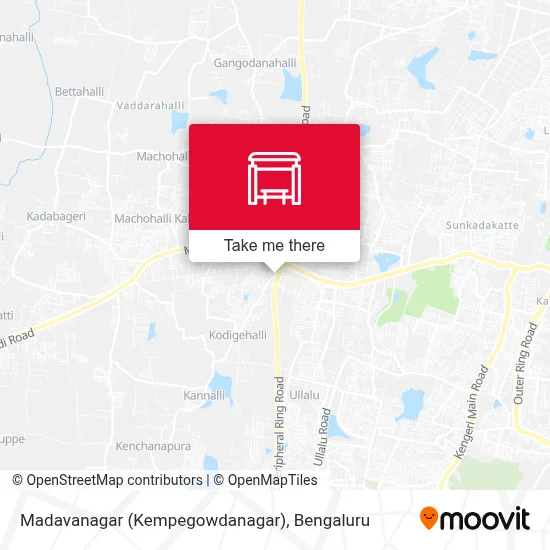 Madavanagara (Kempegowdanagara) map
