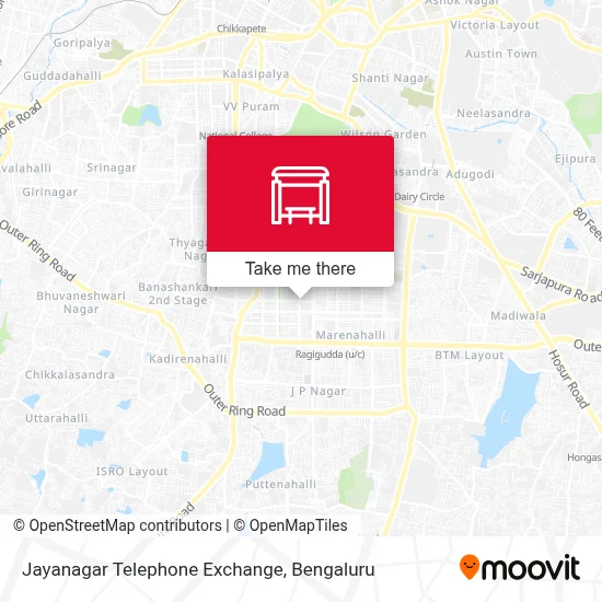 Jayanagara Telephone Exchange map