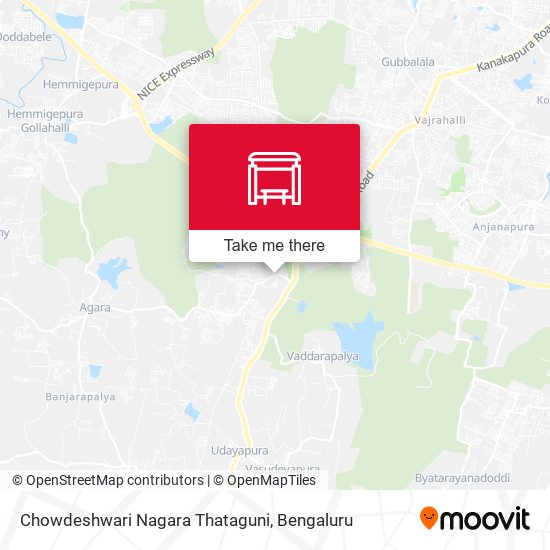 Chowdeshwari Nagara Thataguni map