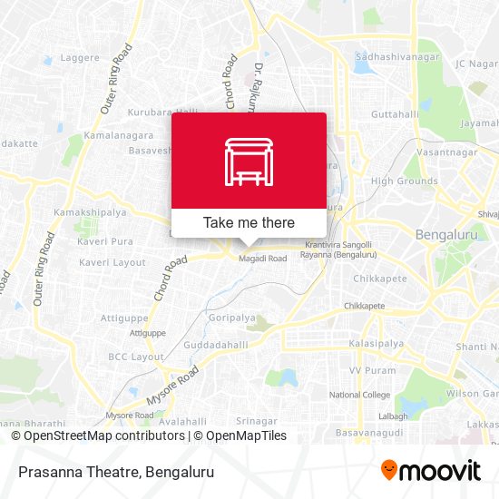 Prasanna Theatre map