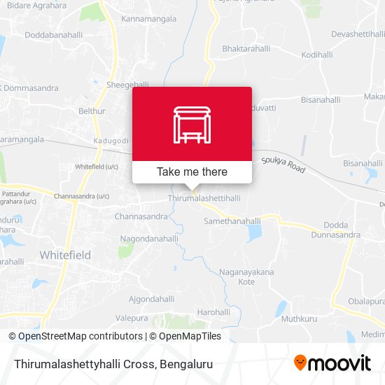 Thirumalashettyhalli Cross map