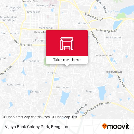 Vijaya Bank Colony Park map