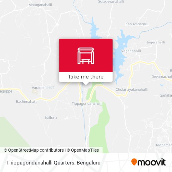 Thippagondanahalli Quarters map