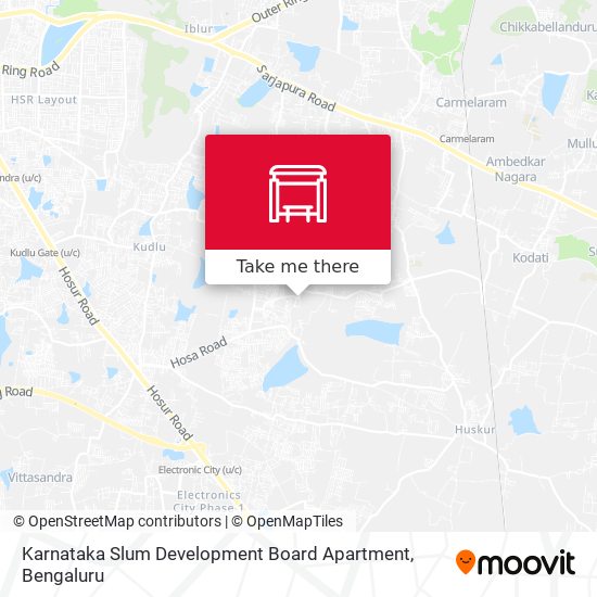 Karnataka Slum Development Board Apartment map