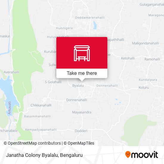 Janatha Colony Byalalu map