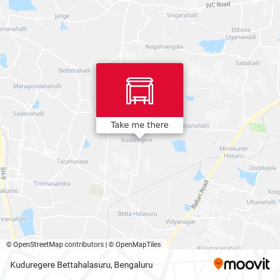 Kuduregere Bettahalasuru map