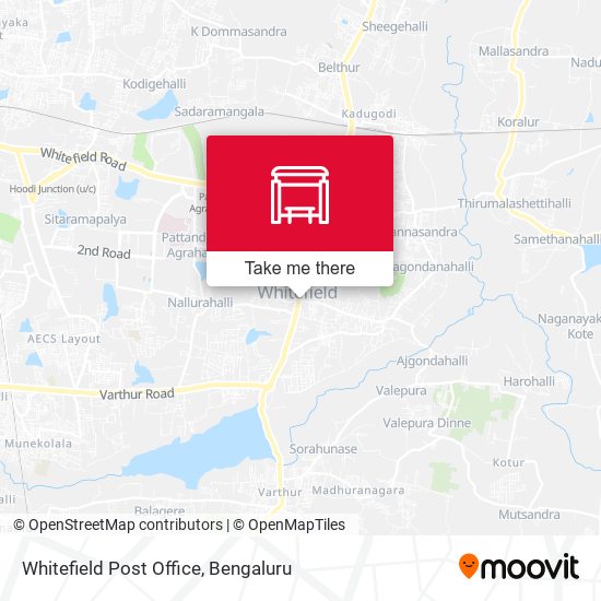 Whitefield Post Office map