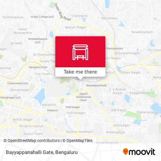 Bayyappanahalli Gate map