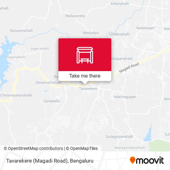 Tavarekere (Magadi Road) map