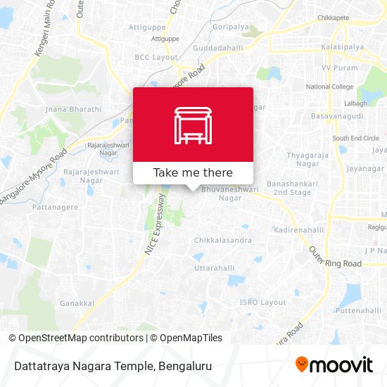 Dattatraya Nagara Temple map