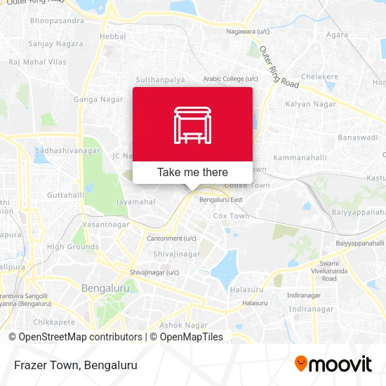 Frazer Town map