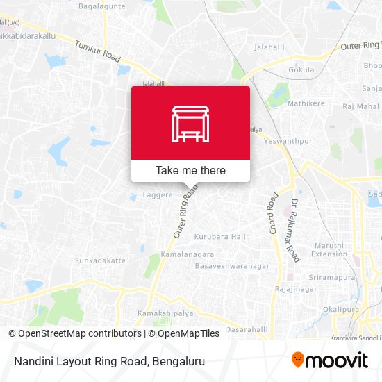 Nandini Layout Ring Road map