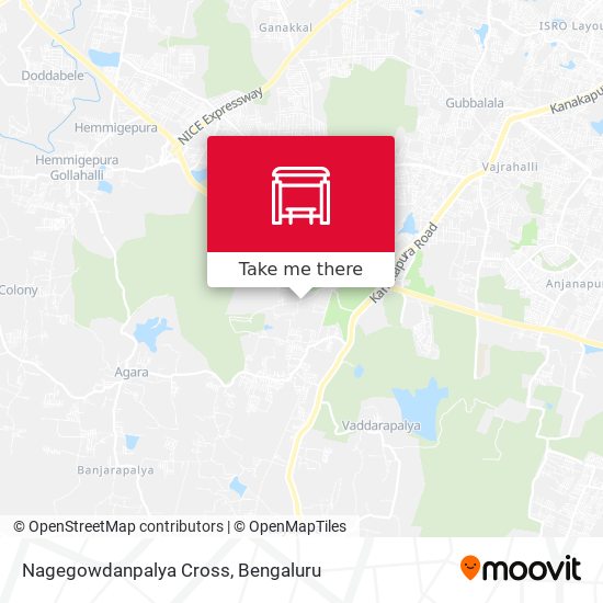 Nagegowdanpalya Cross map