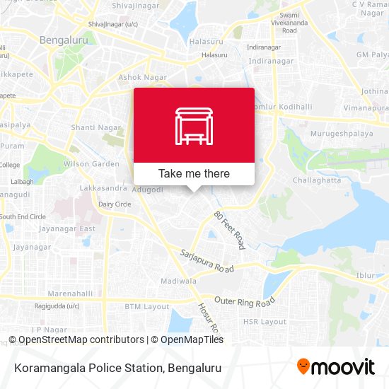 Koramangala Police Station map