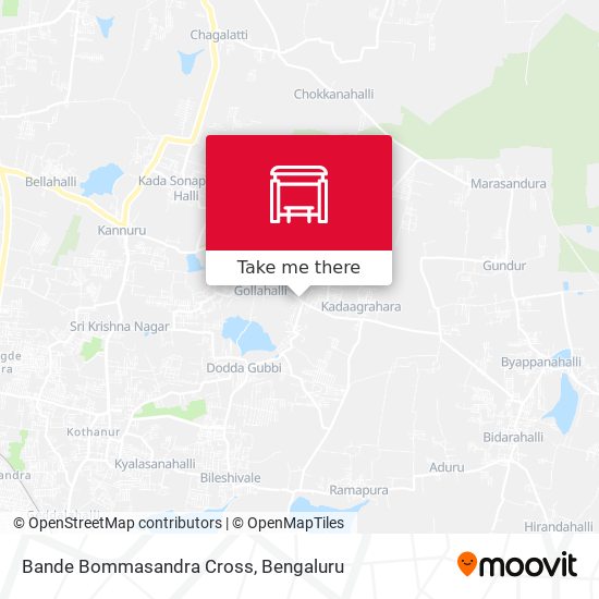 Bande Bommasandra Cross map