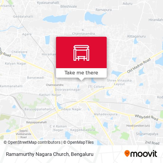 Ramamurthy Nagara Church map