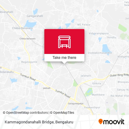 Kammagondanahalli Bridge map