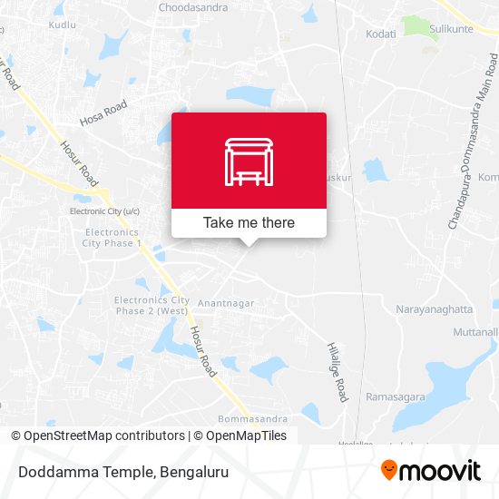 Doddamma Temple map