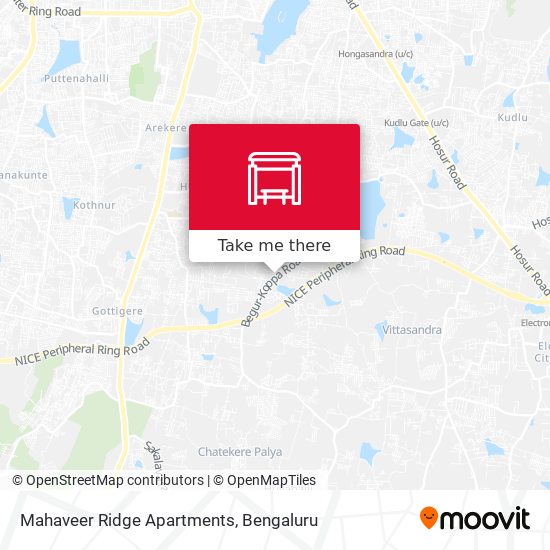 Mahaveer Ridge Apartments map
