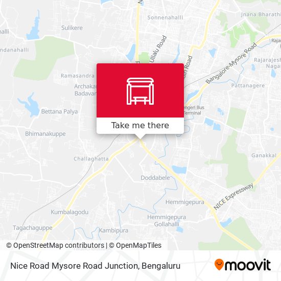 Nice Road Mysore Road Junction map