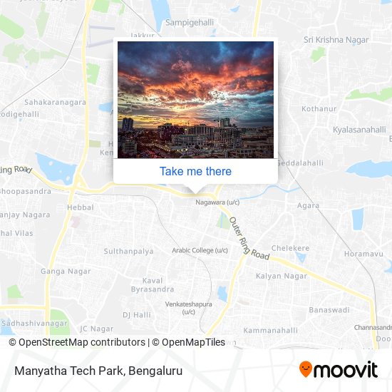 Manyatha Tech Park map